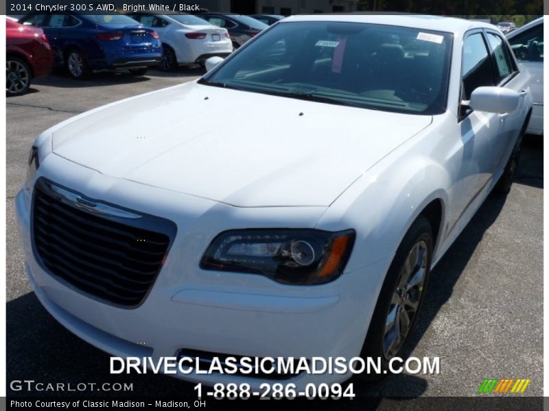 Bright White / Black 2014 Chrysler 300 S AWD