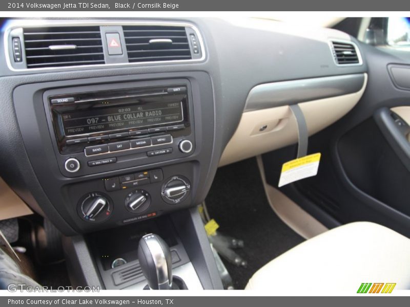 Black / Cornsilk Beige 2014 Volkswagen Jetta TDI Sedan