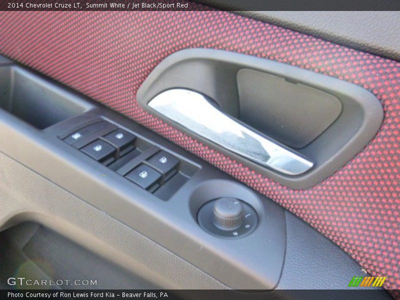 Summit White / Jet Black/Sport Red 2014 Chevrolet Cruze LT