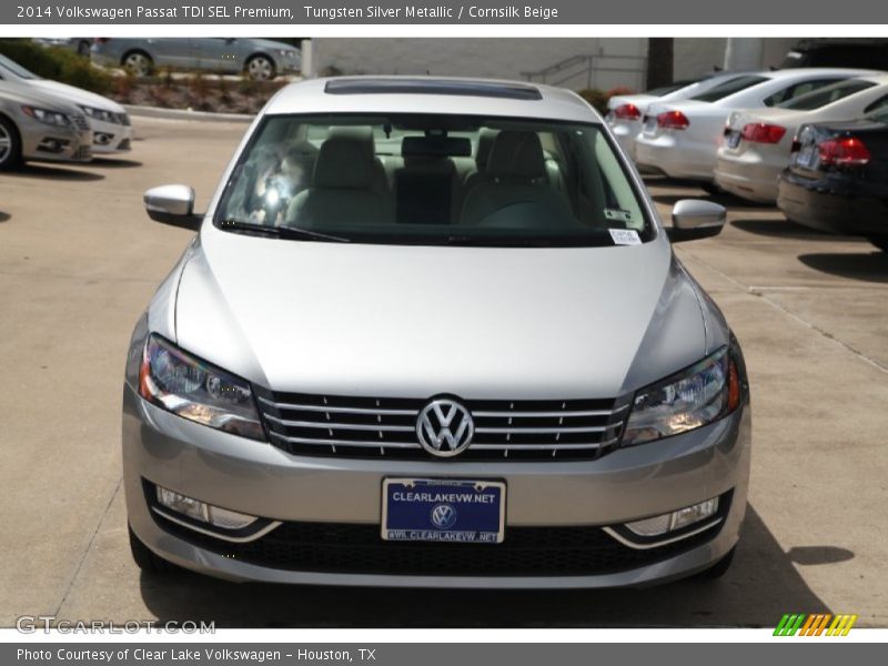 Tungsten Silver Metallic / Cornsilk Beige 2014 Volkswagen Passat TDI SEL Premium