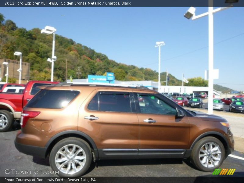 Golden Bronze Metallic / Charcoal Black 2011 Ford Explorer XLT 4WD