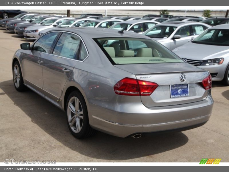 Tungsten Silver Metallic / Cornsilk Beige 2014 Volkswagen Passat TDI SEL Premium