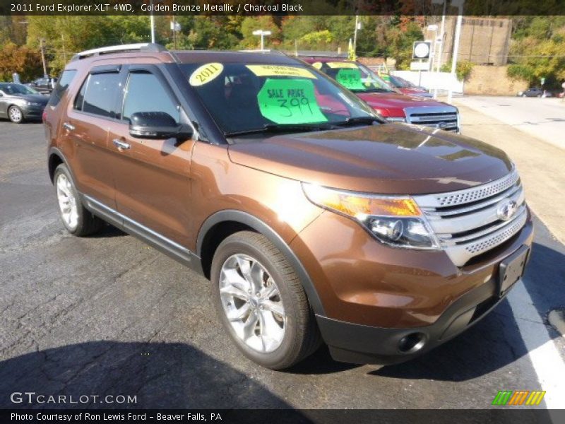 Golden Bronze Metallic / Charcoal Black 2011 Ford Explorer XLT 4WD