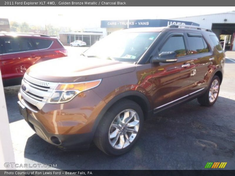 Golden Bronze Metallic / Charcoal Black 2011 Ford Explorer XLT 4WD