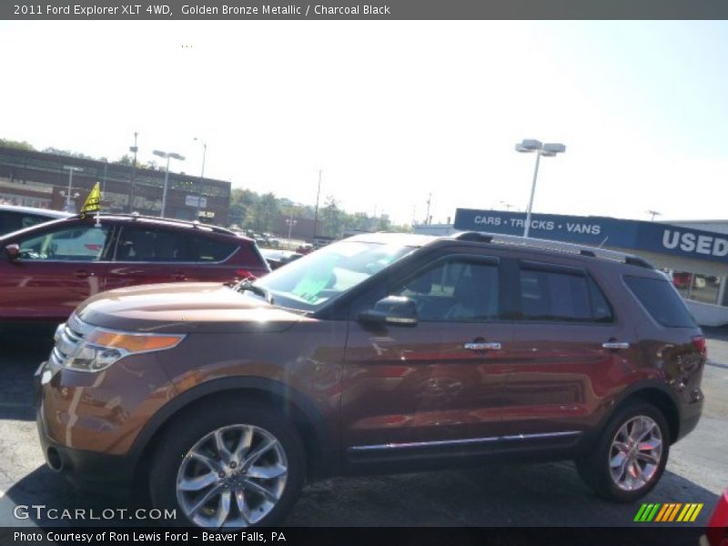 Golden Bronze Metallic / Charcoal Black 2011 Ford Explorer XLT 4WD