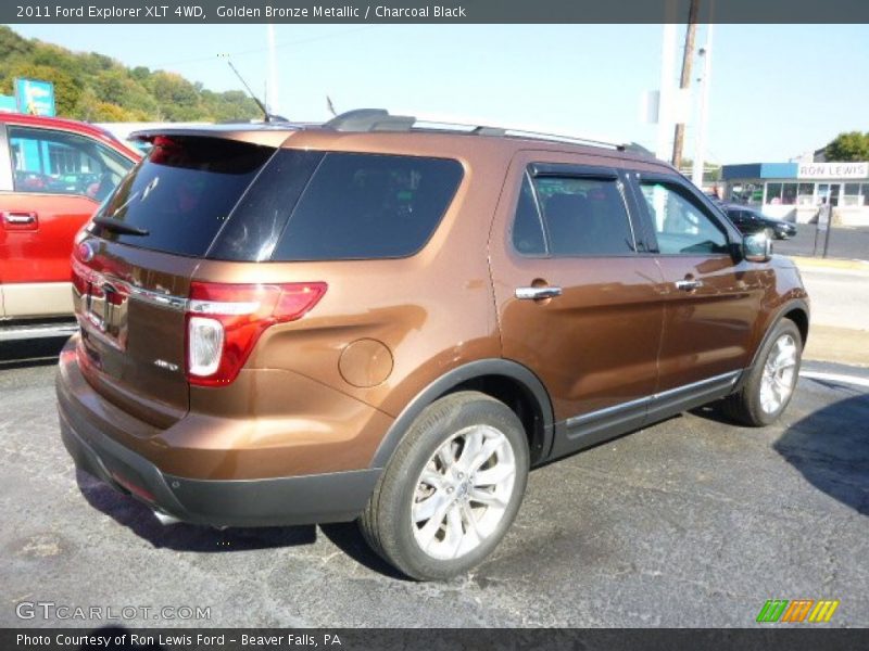 Golden Bronze Metallic / Charcoal Black 2011 Ford Explorer XLT 4WD