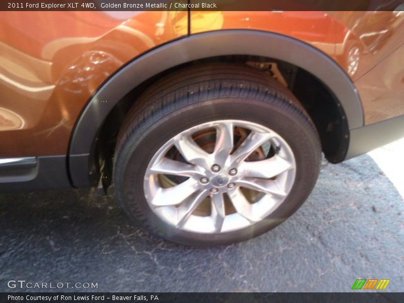 Golden Bronze Metallic / Charcoal Black 2011 Ford Explorer XLT 4WD