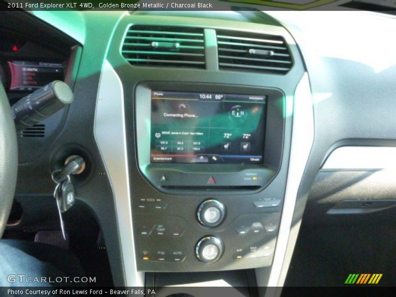 Golden Bronze Metallic / Charcoal Black 2011 Ford Explorer XLT 4WD