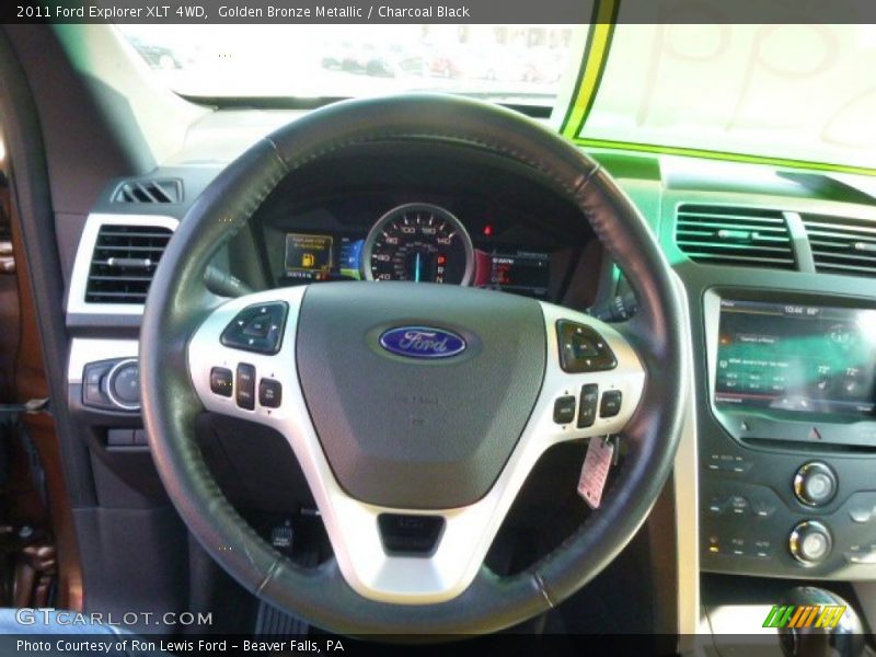 Golden Bronze Metallic / Charcoal Black 2011 Ford Explorer XLT 4WD