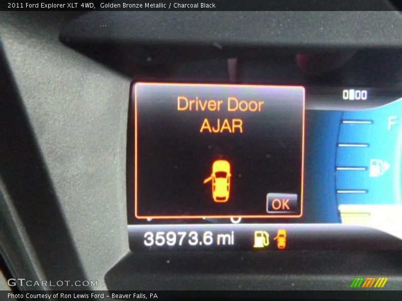 Golden Bronze Metallic / Charcoal Black 2011 Ford Explorer XLT 4WD