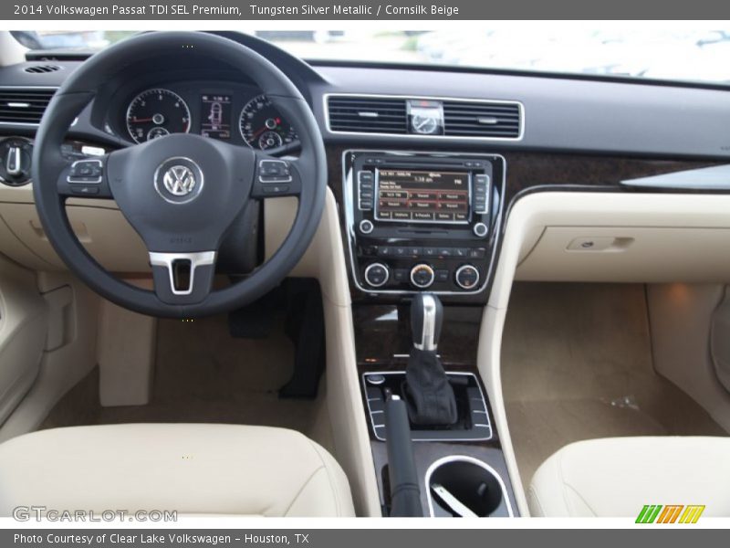 Tungsten Silver Metallic / Cornsilk Beige 2014 Volkswagen Passat TDI SEL Premium