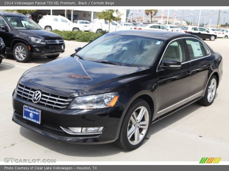 Black / Cornsilk Beige 2014 Volkswagen Passat TDI SEL Premium