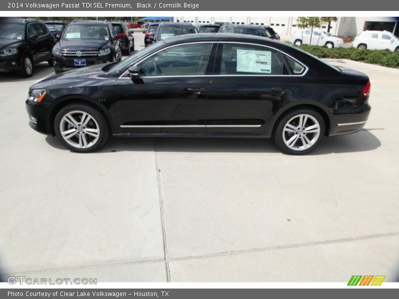 Black / Cornsilk Beige 2014 Volkswagen Passat TDI SEL Premium