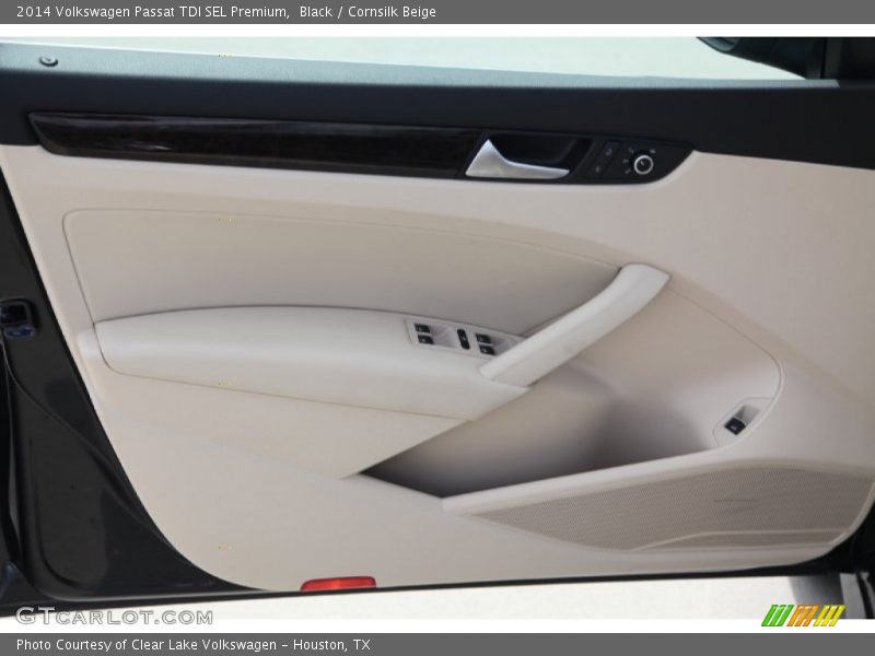 Black / Cornsilk Beige 2014 Volkswagen Passat TDI SEL Premium