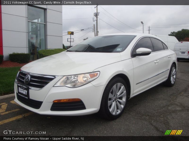 Candy White / Cornsilk Beige/Black 2011 Volkswagen CC Sport