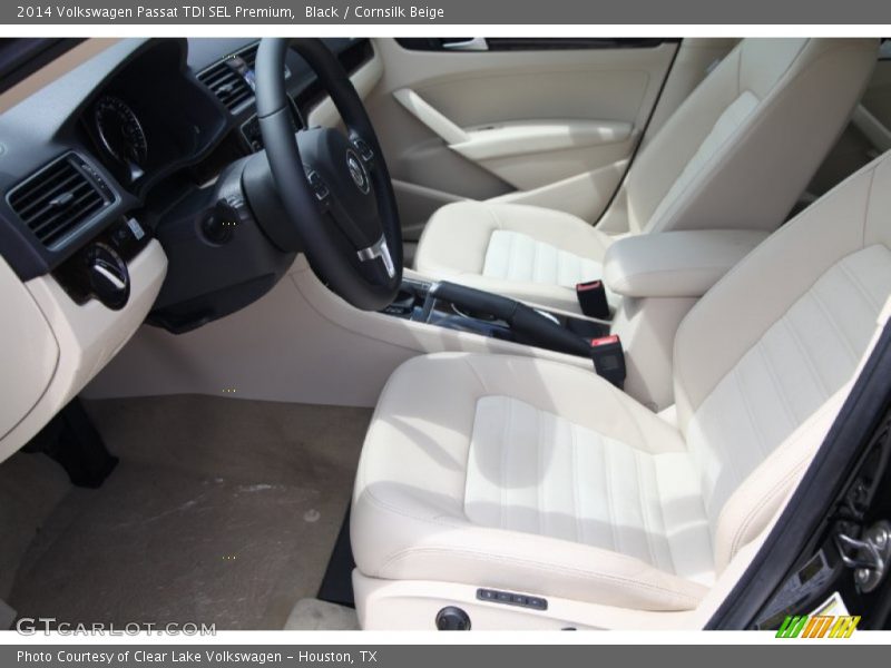 Black / Cornsilk Beige 2014 Volkswagen Passat TDI SEL Premium