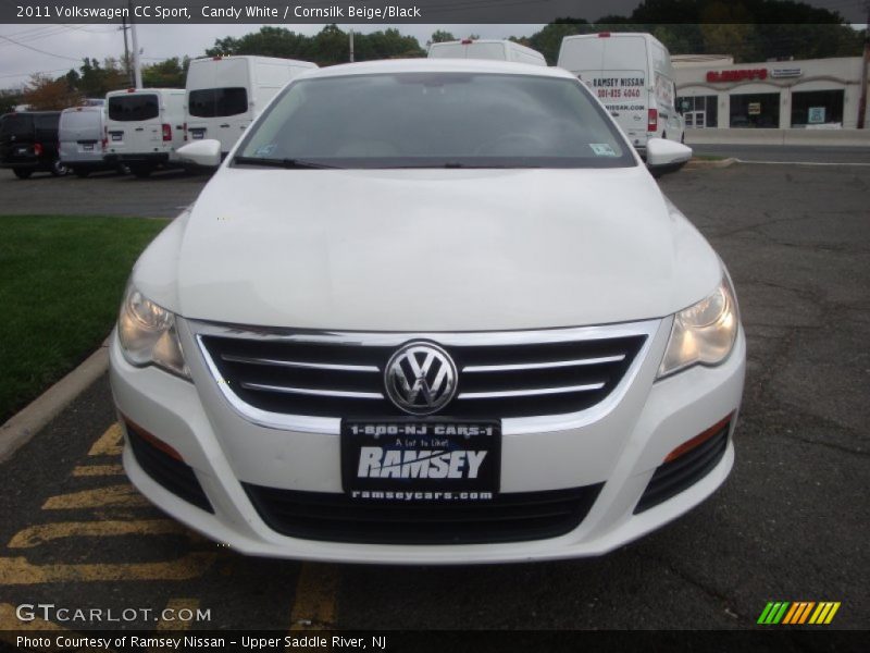 Candy White / Cornsilk Beige/Black 2011 Volkswagen CC Sport