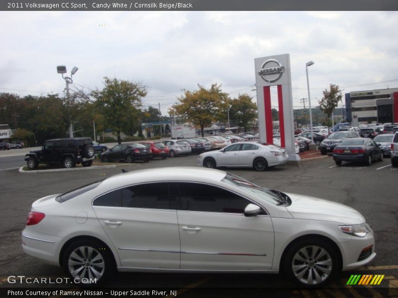 Candy White / Cornsilk Beige/Black 2011 Volkswagen CC Sport