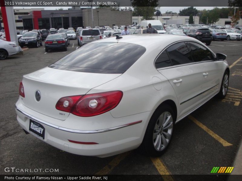 Candy White / Cornsilk Beige/Black 2011 Volkswagen CC Sport