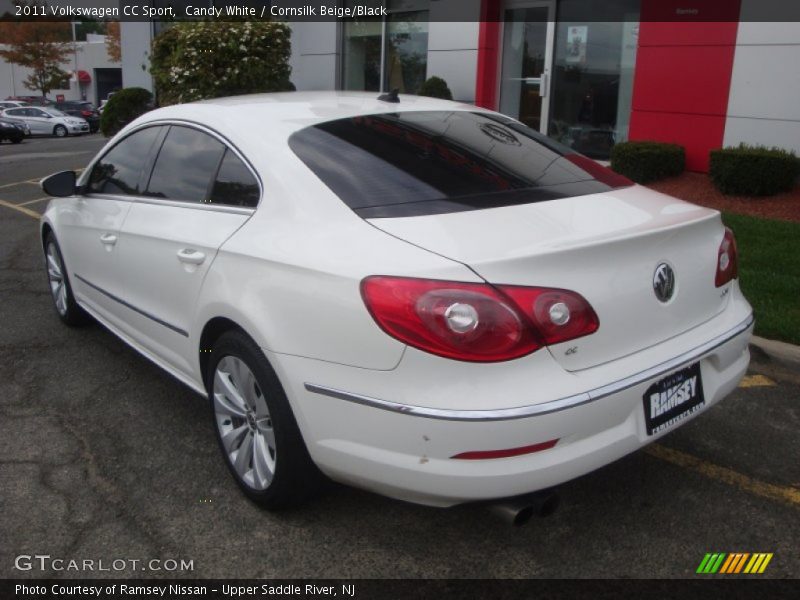 Candy White / Cornsilk Beige/Black 2011 Volkswagen CC Sport