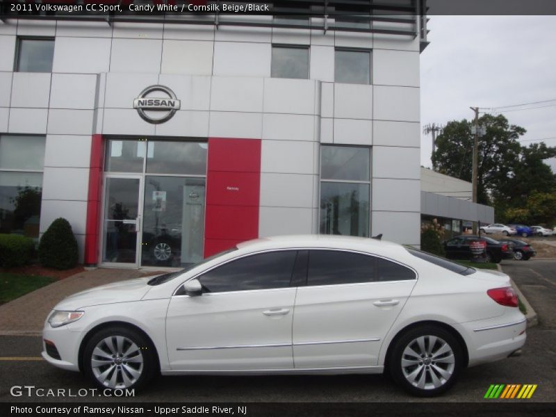 Candy White / Cornsilk Beige/Black 2011 Volkswagen CC Sport