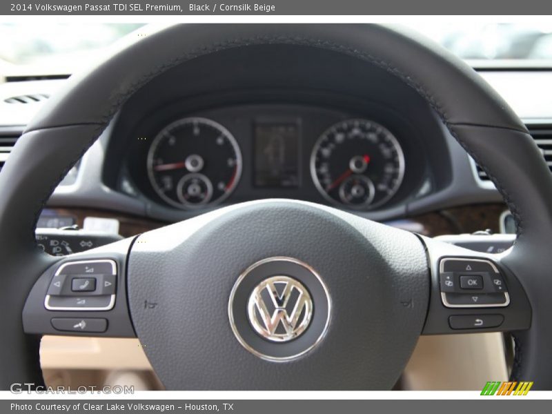 Black / Cornsilk Beige 2014 Volkswagen Passat TDI SEL Premium