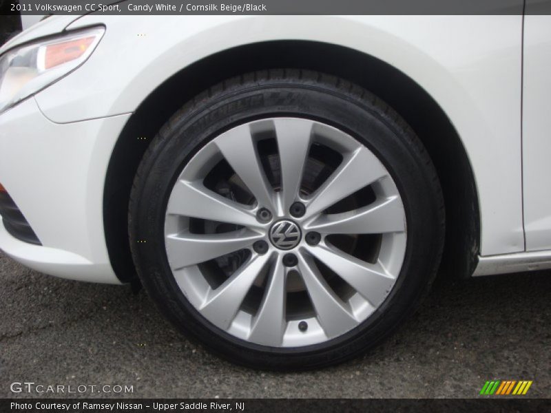 Candy White / Cornsilk Beige/Black 2011 Volkswagen CC Sport