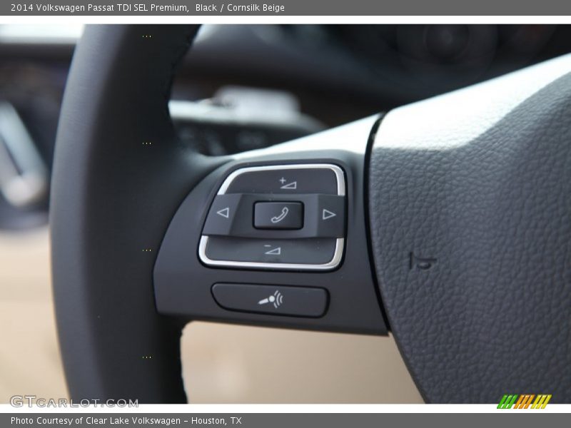 Black / Cornsilk Beige 2014 Volkswagen Passat TDI SEL Premium