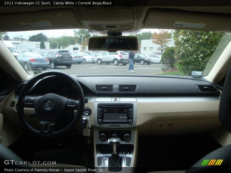 Candy White / Cornsilk Beige/Black 2011 Volkswagen CC Sport