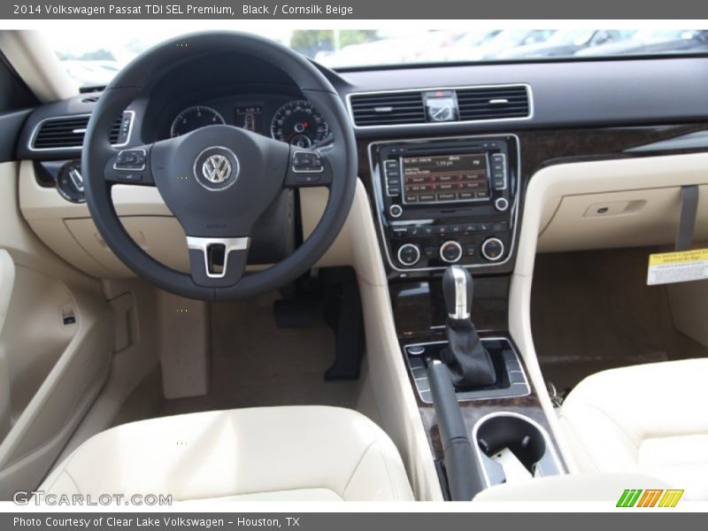 Black / Cornsilk Beige 2014 Volkswagen Passat TDI SEL Premium