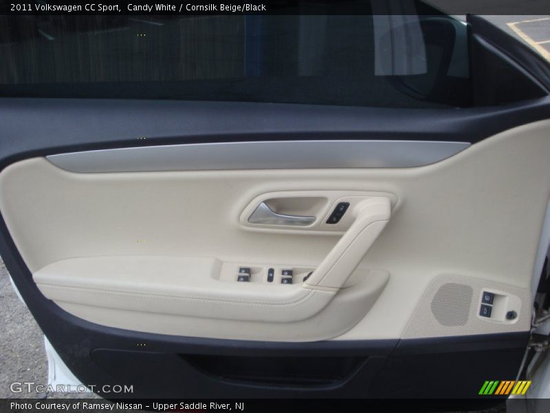 Candy White / Cornsilk Beige/Black 2011 Volkswagen CC Sport