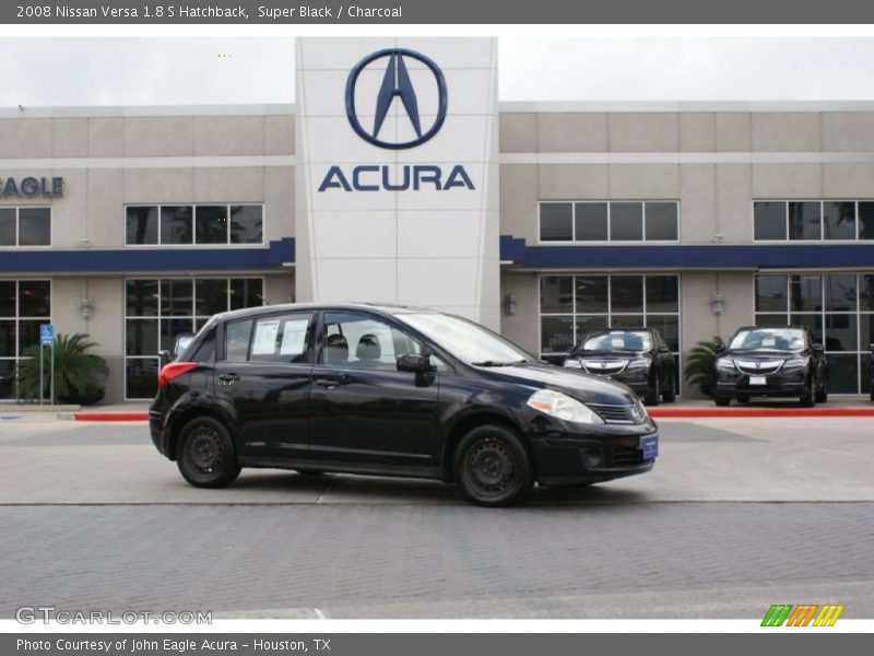 Super Black / Charcoal 2008 Nissan Versa 1.8 S Hatchback