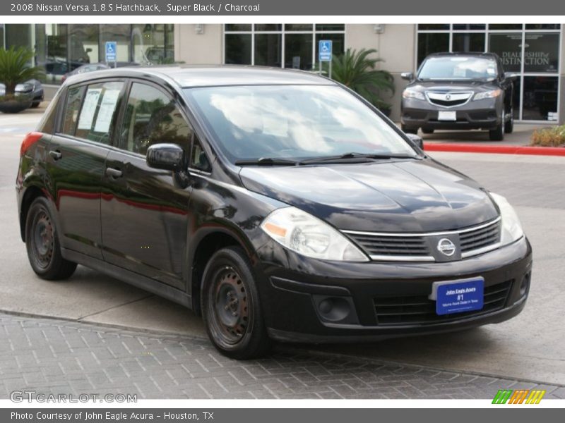Super Black / Charcoal 2008 Nissan Versa 1.8 S Hatchback