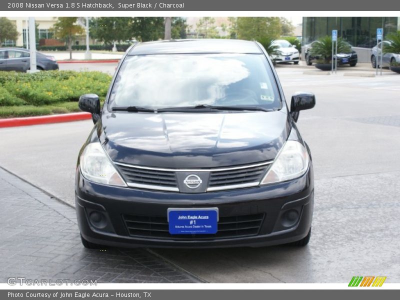 Super Black / Charcoal 2008 Nissan Versa 1.8 S Hatchback