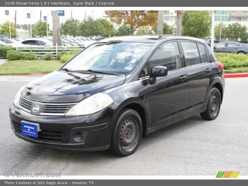 Super Black / Charcoal 2008 Nissan Versa 1.8 S Hatchback