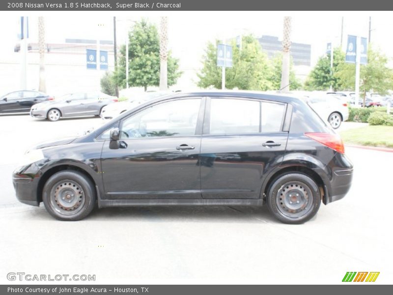 Super Black / Charcoal 2008 Nissan Versa 1.8 S Hatchback
