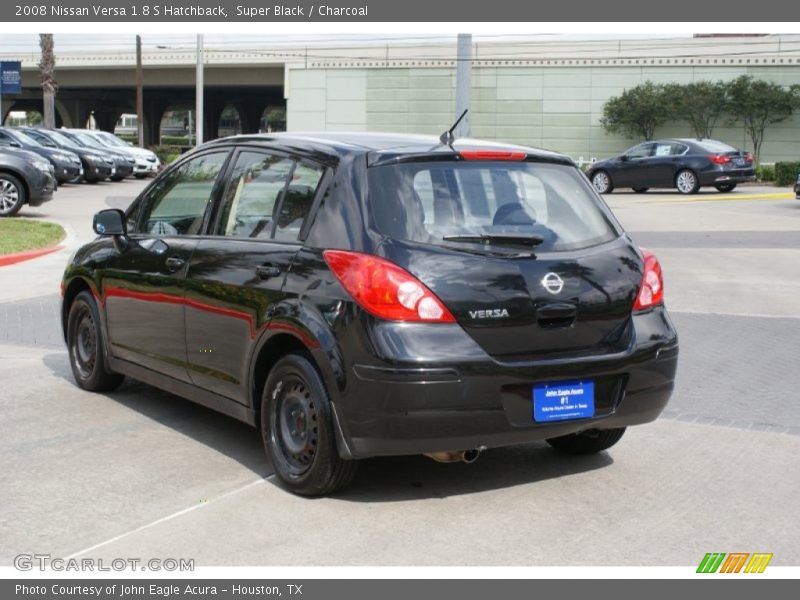 Super Black / Charcoal 2008 Nissan Versa 1.8 S Hatchback