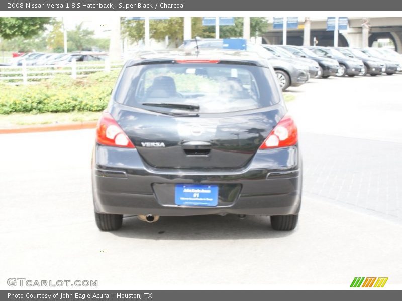 Super Black / Charcoal 2008 Nissan Versa 1.8 S Hatchback