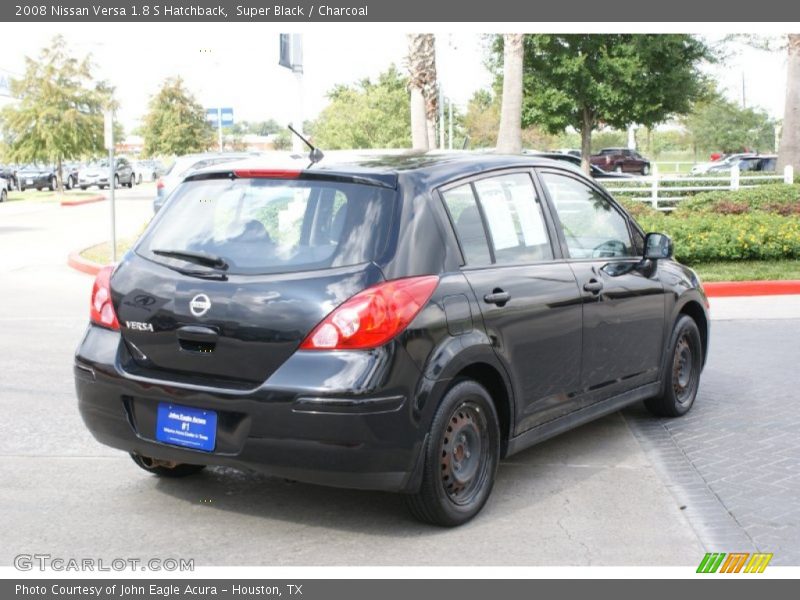 Super Black / Charcoal 2008 Nissan Versa 1.8 S Hatchback