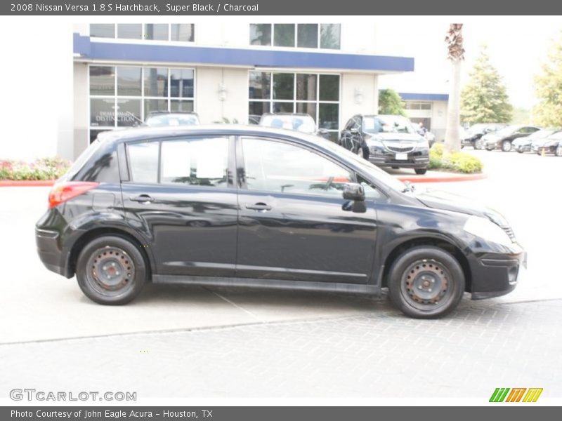 Super Black / Charcoal 2008 Nissan Versa 1.8 S Hatchback