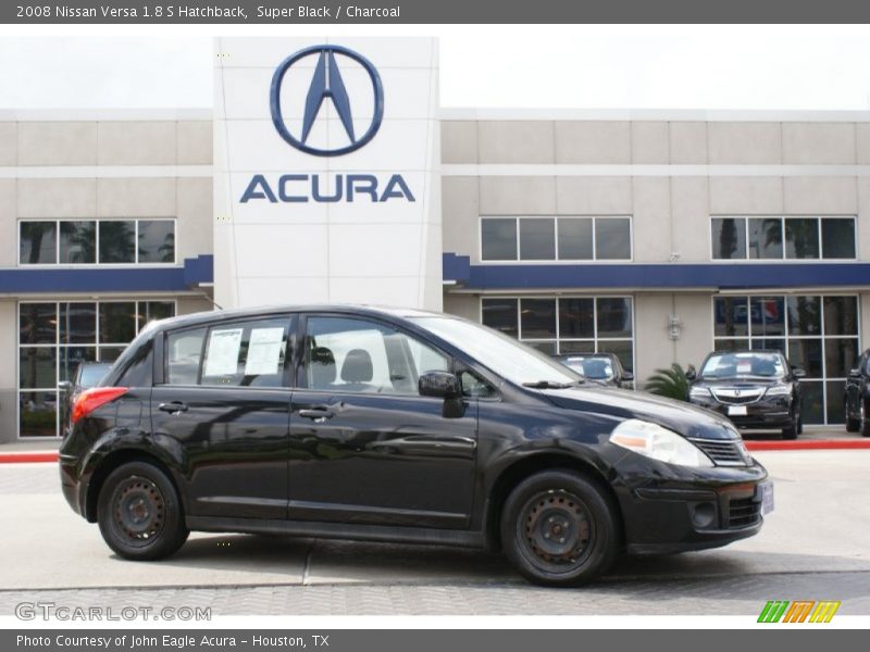 Super Black / Charcoal 2008 Nissan Versa 1.8 S Hatchback