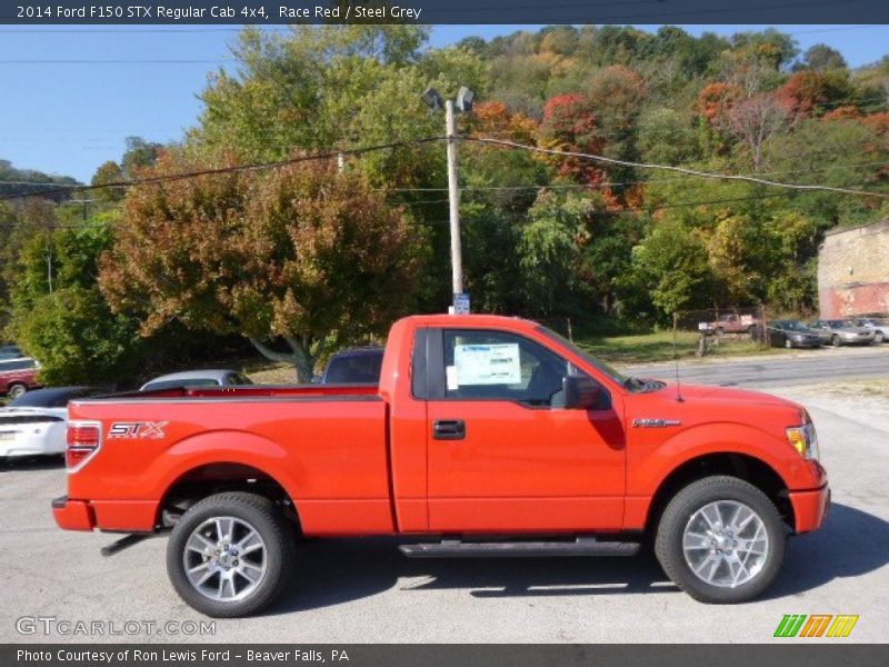 Race Red / Steel Grey 2014 Ford F150 STX Regular Cab 4x4