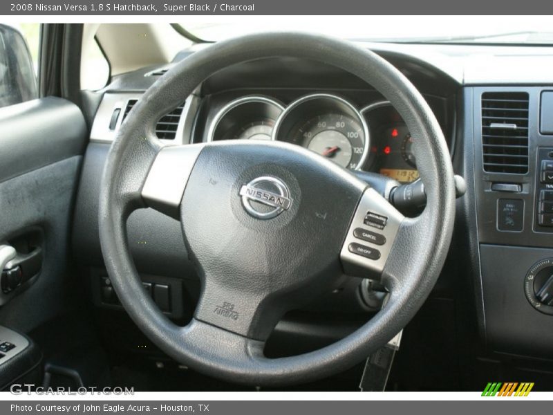 Super Black / Charcoal 2008 Nissan Versa 1.8 S Hatchback