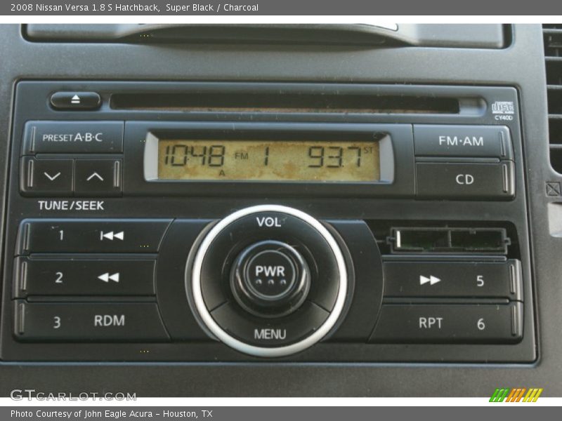 Super Black / Charcoal 2008 Nissan Versa 1.8 S Hatchback