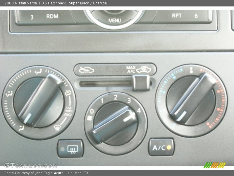 Super Black / Charcoal 2008 Nissan Versa 1.8 S Hatchback