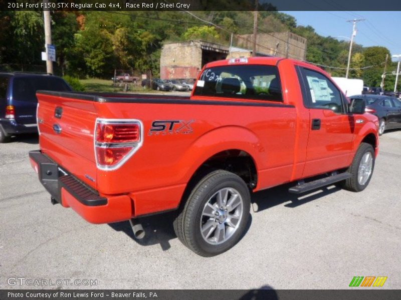 Race Red / Steel Grey 2014 Ford F150 STX Regular Cab 4x4