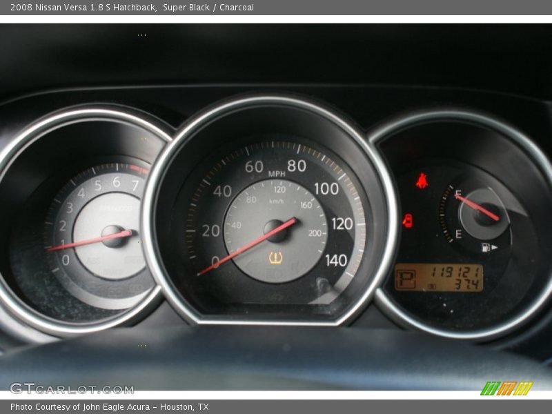 Super Black / Charcoal 2008 Nissan Versa 1.8 S Hatchback