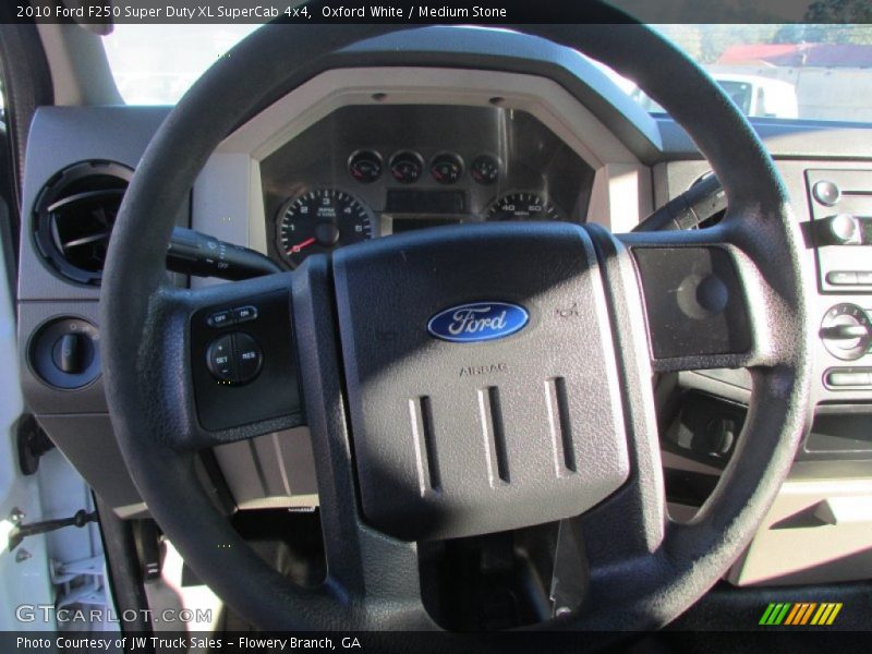 Oxford White / Medium Stone 2010 Ford F250 Super Duty XL SuperCab 4x4