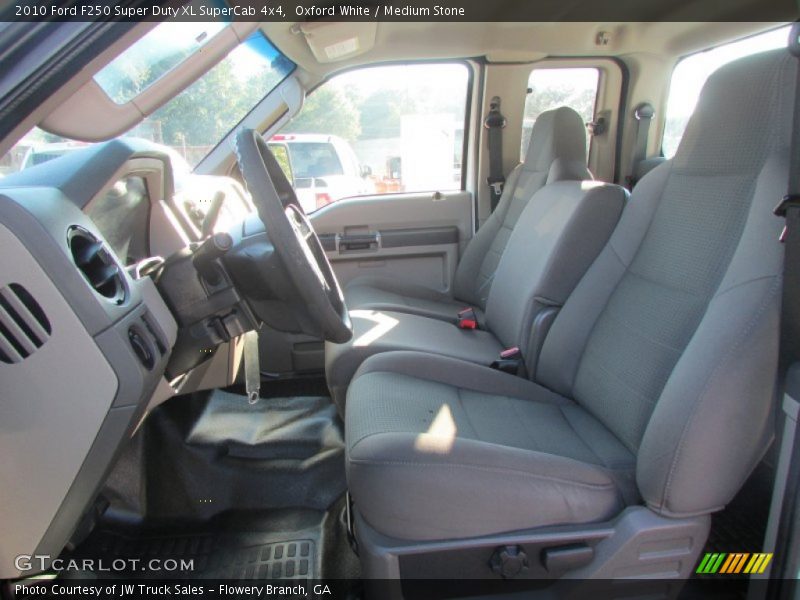 Oxford White / Medium Stone 2010 Ford F250 Super Duty XL SuperCab 4x4