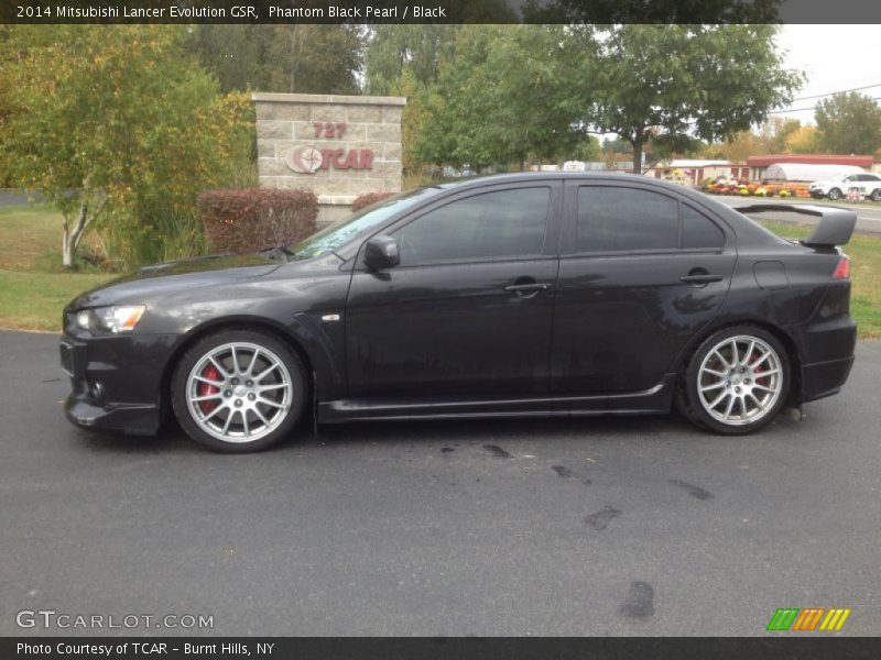 Phantom Black Pearl / Black 2014 Mitsubishi Lancer Evolution GSR